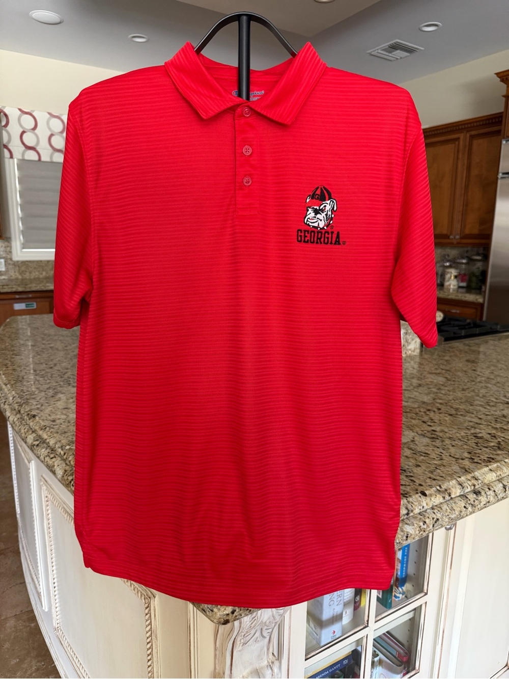 University of Georgia Bulldogs Champion Men's Red Polo Shirt